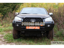 Передний силовой бампер серии Трофи на GREAT WALL Wingle 7 2018-2023 (02.232.13)