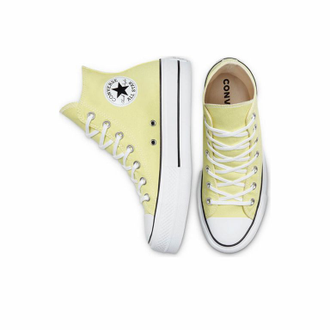 Converse All Star Lift салатовые на платформе