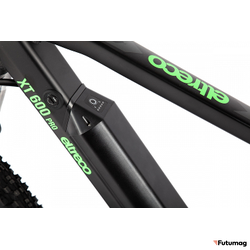 Электровелосипед Eltreco XT 600 Pro (Серо-зеленый)