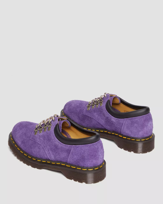 Полуботинки Dr Martens 8053 Suede Shoes фиолетовые