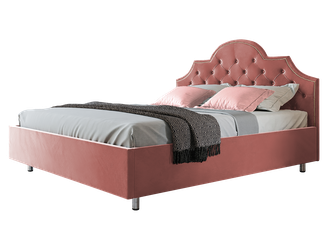 Кровать "Императрица" пыльно-розового цвета