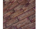 Декоративная облицовочная плитка под сланец Kamastone Воронцовский 2001, серо-коричневый с коричневыми и пурпурно-фиолетовыми фрагментами