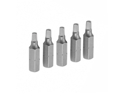 Набор вставок (бит) торцевых 1/4", Square, S2, 25 мм, 5 предметов TOLSEN TT20280