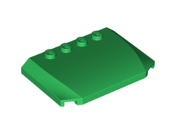 Wedge 4 x 6 x 2/3 Triple Curved, Green (52031 / 4503291)