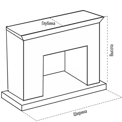 Электрокамин Моника BL M1 с очагом Fobos
