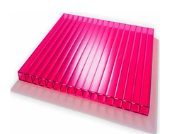 Поликарбонат 4мм 2,1*6м гранат 0,47гр/кв.м [49620]