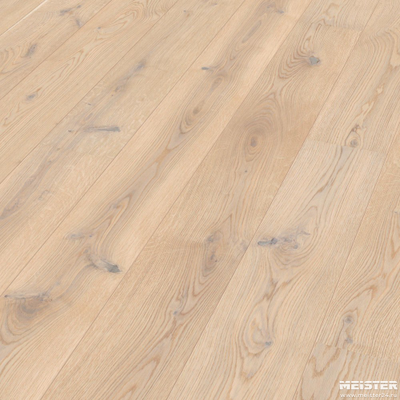 Паркетная доска Meister Дуб Рустик Беленый 8489 PD200C