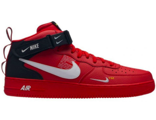 Nike air force 1 mid czerwone top