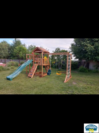 Детская площадка Савушка Мастер 4 + качели-гнездо