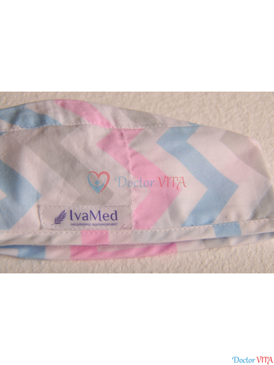 Медицинская шапочка "Цветной Зиг-Заг"