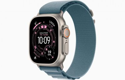Apple Watch Ultra 3 из титана Natural - 49 мм - Alpine Loop - Light Blue