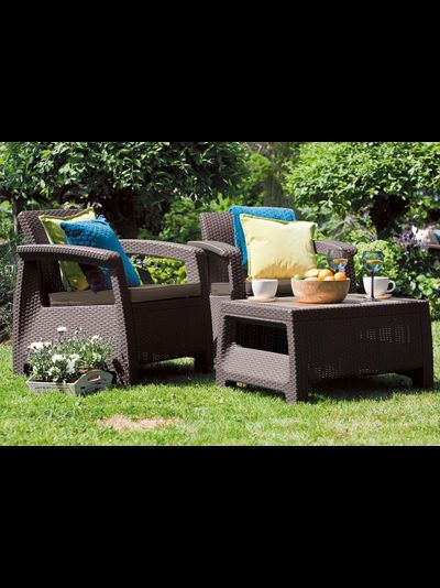 Комплект мебели Корфу Уикенд коричневый