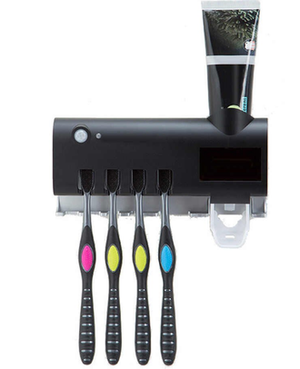 Ультрафиолетовый стерилизатор зубных щеток с диспенсером для зубной пасты
