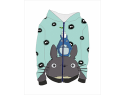 Толстовка на молнии с полной запечаткой Мой сосед Тоторо, Totoro №30