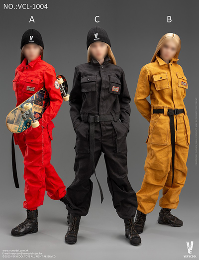 Женский комплект с комбинезоном (желтый) 1/6 Work-Wear Set (Turmeric) (VCL-1004B) - VERYCOOL