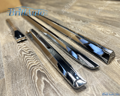 Молдинги Toyota Prado 150 стиль 2023 хром