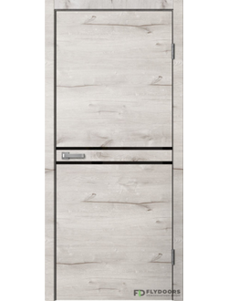 Межкомнатная Дверь LOFT LF03 кромка ABS черная арктик