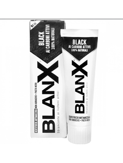 Зубная паста Blanx Black с древесным углём, 75 мл