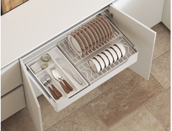Выдвижные сушки-корзины в нижнюю базу в цвете Белый серии GLX  TALISMAN