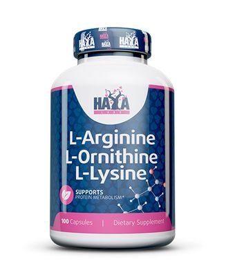 L-Arginine / L-Ornithine / L-Lysine 100 Caps.