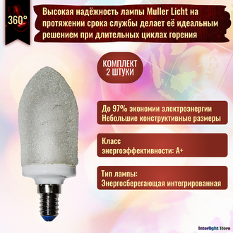 Muller Licht Kerze Ambiente White 7w 827 E14