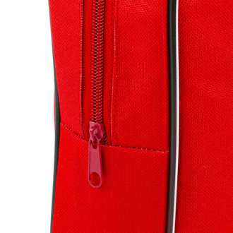 Папка для тетрадей с ручками ПИФАГОР, А4, ширина 80 мм, ткань, молния вокруг, красная, 228374