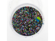 Полиэстровый глиттер блёстки Черный Голография 0,4 мм 1 кг