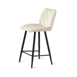 ОМЕГА ПОЛУБАРНАЯ Стул, Сиденье  CATALANA 02 светло-бежевый/каркас Черный муар