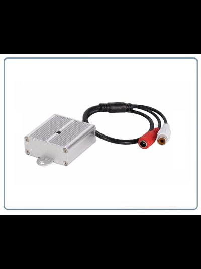 MIC-03 Высокочувствительный микрофон для систем видеонаблюдения, подключение IP видеокамер с аудио каналом. (металл.) всепогодный. ( -25°C~85°C)