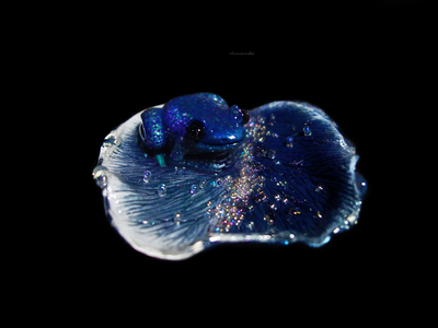 Волшебная брошь с лягушкой "Рассыпая звёздную пыль..."