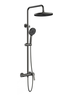 Душевая стойка Arco VSFS-4AR1GM, вороненая сталь
