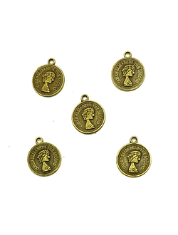 Монисты монетки для творчества металлические 12 мм, бронза