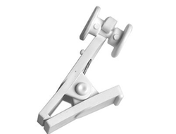 Зажим шторный на потолочный карниз белый [4815]