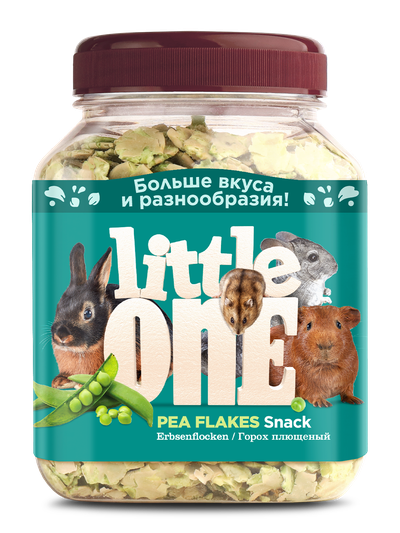 Little One для грызунов и кроликов Плющеный горох, 230 г