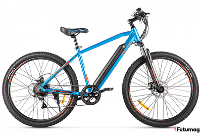 Электровелосипед Eltreco XT 600 Pro (Сине-оранжевый)