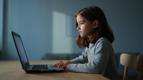 Участник онлайн-группы в момент осмысления во время сессии