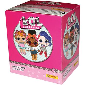 Коробка (бокс) наклеек &quot;Panini LOL Surprise - Панини ЛОЛ&quot; (50 пакетиков по 5 наклеек)