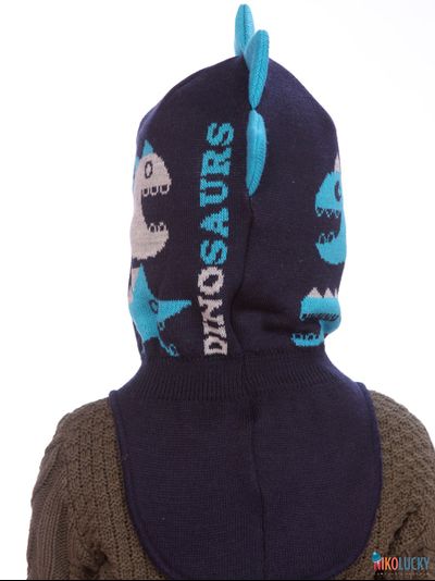 Шапка-шлем  21101-04, цвет темно-синий,ярко-голубой, р. 48-50