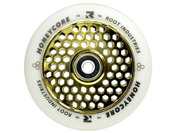 Продажа колес Root Industries Honeycore (White/Gold Rush) для трюковых самокатов в Иркутске