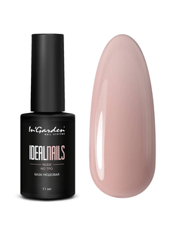 База нюдовая каучуковая камуфлирующая без TPO серии IDEALNAILS (nude no tpo), 11 мл