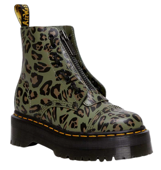 БОТИНКИ DR MARTENS SINCLAIR DISTORTED LEOPARD PRINT