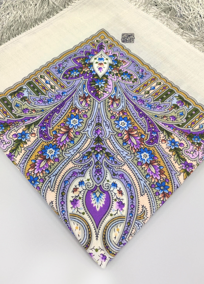 Павловопосадский платок Дикий мёд 1712-1