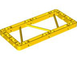 Technic, Liftarm, Modified Frame Thick 7 x 15 Girder Center, Yellow (79766 / 6362751)