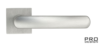 Дверная ручка на квадратном основании Fratelli Cattini "NEVADA" 8-CS матовый хром