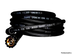 Шланг ВД двухоплёточный, (EU), 2SN-08, гайка М22-гайка М22, 10m, 400bar для PORTOTECNICA, KRANZLE