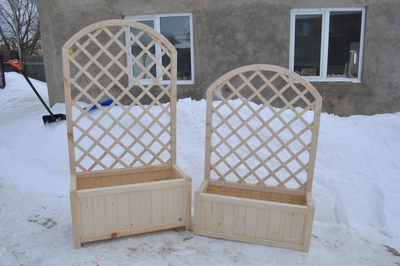 Кашпо арка шпалера деревянное 1000х1500 мм.