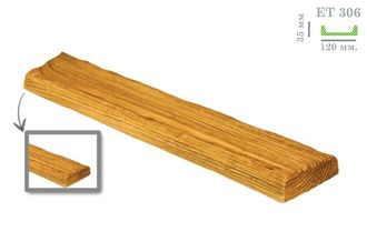 Декоративная доска из полиуретана (фальш доска) Fabello Decor Рустик - ET 306 3 метра светлый дуб