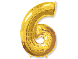 Фольгированная цифра-Золотая