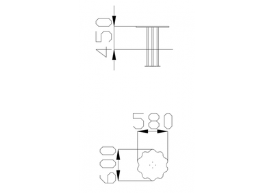 1298.4 Стол для песочницы «Ромашка»