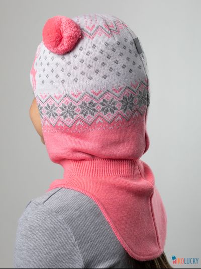 Шапка-шлем &quot;Сказка&quot; 22101-01, цвет розовый р. 52-54